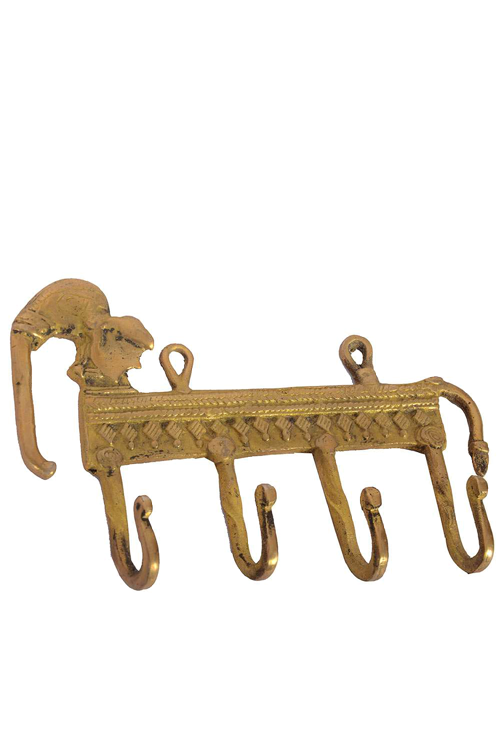 golden-elephant-brass-key-holder-1