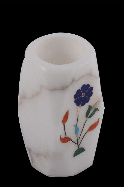 flower-inlay-marble-pen-holder-4