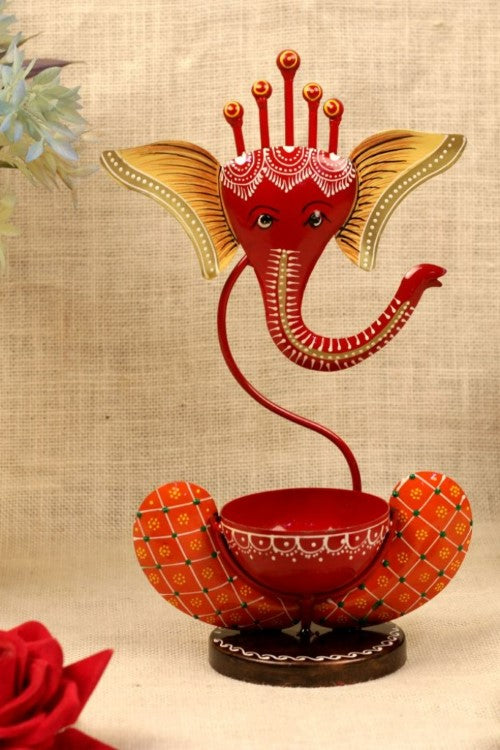 iron-painted-ganesha-tea-light-red-1