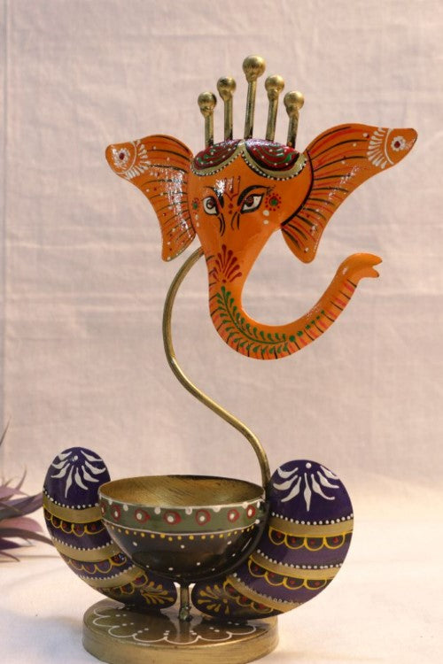 iron-painted-ganesha-tea-light-yellow-3