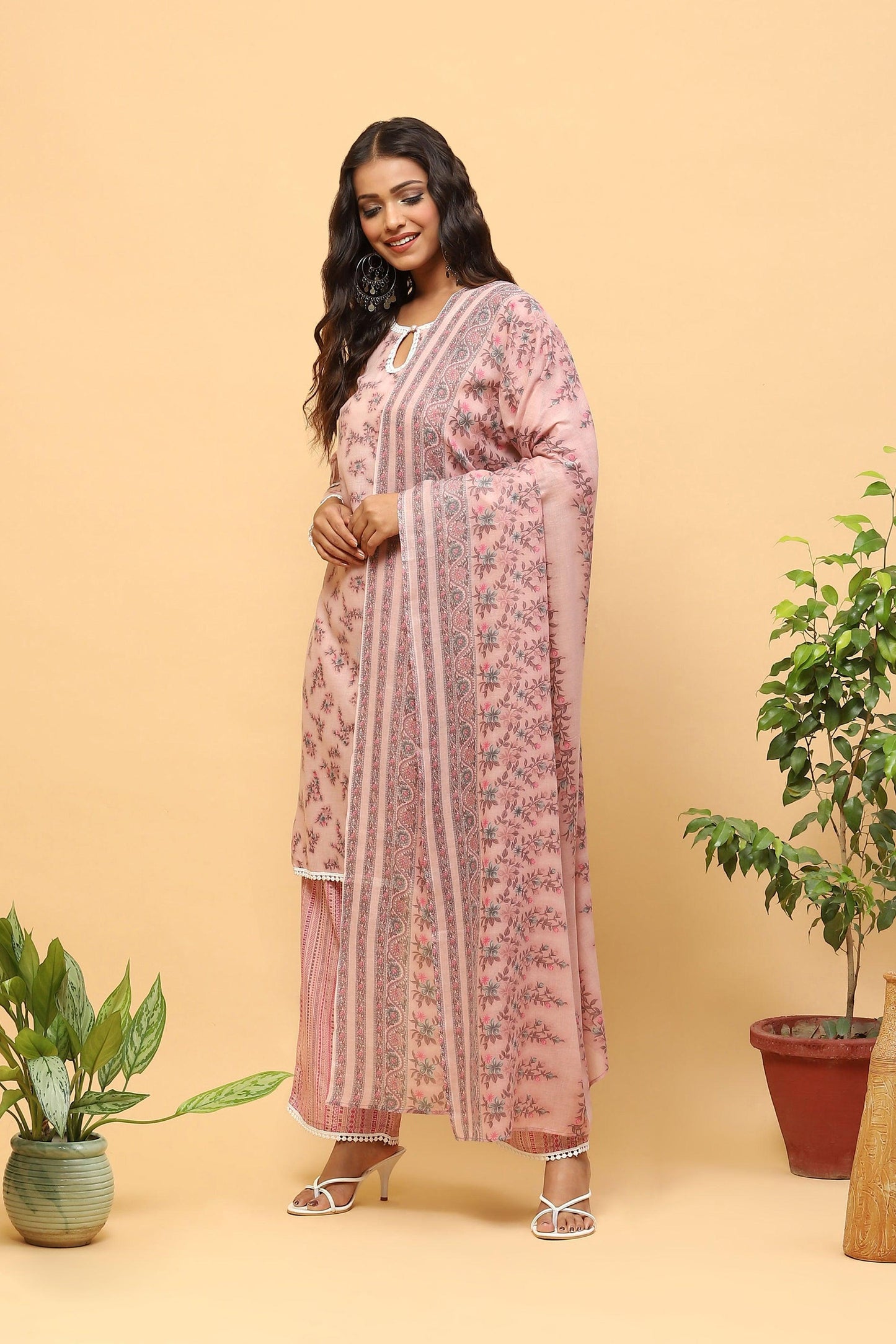 Pihu Light Mauve Digital Print Kurta Set