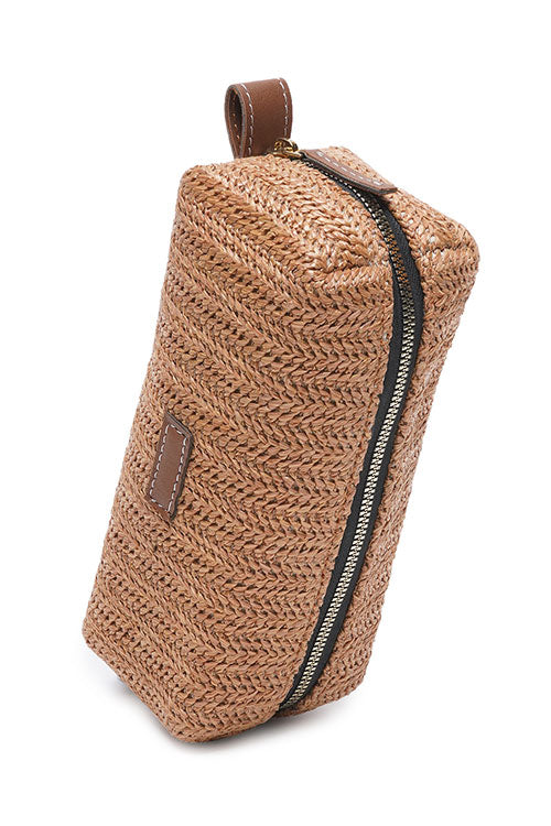 caramel-raffia-weave-sleek-pouch-4