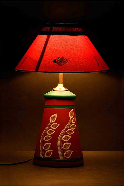 tapered-shape-terracotta-warli-art-lamp-1