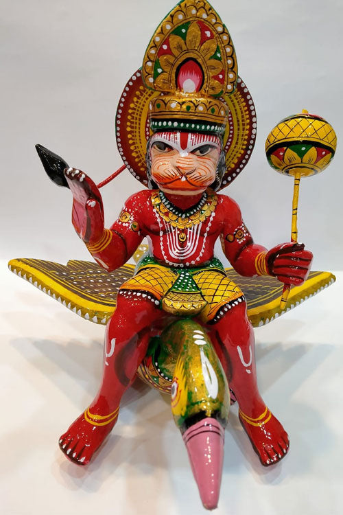 wooden-flying-hanuman-on-bird-1