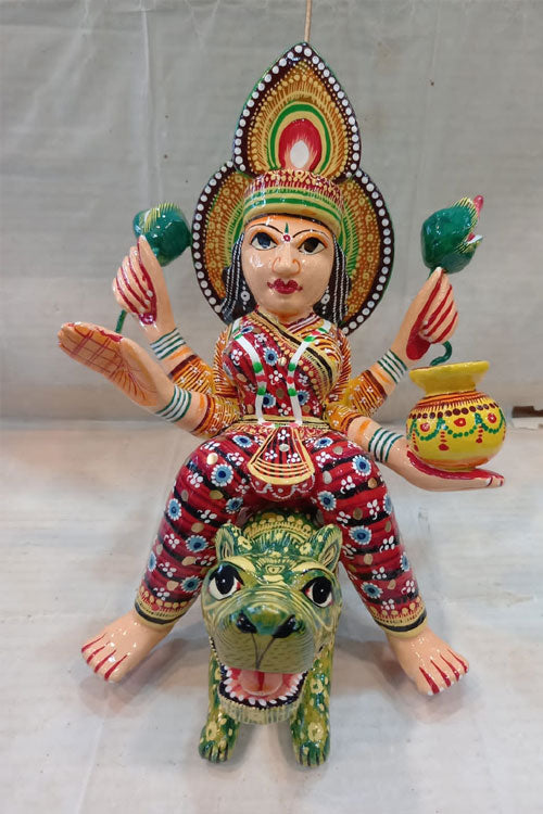 wooden-flying-devi-on-vahan-1