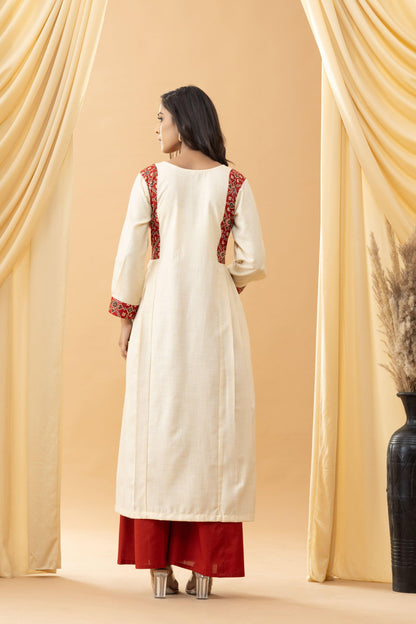 Harsingaar Beach Grass Patola Kurta Set