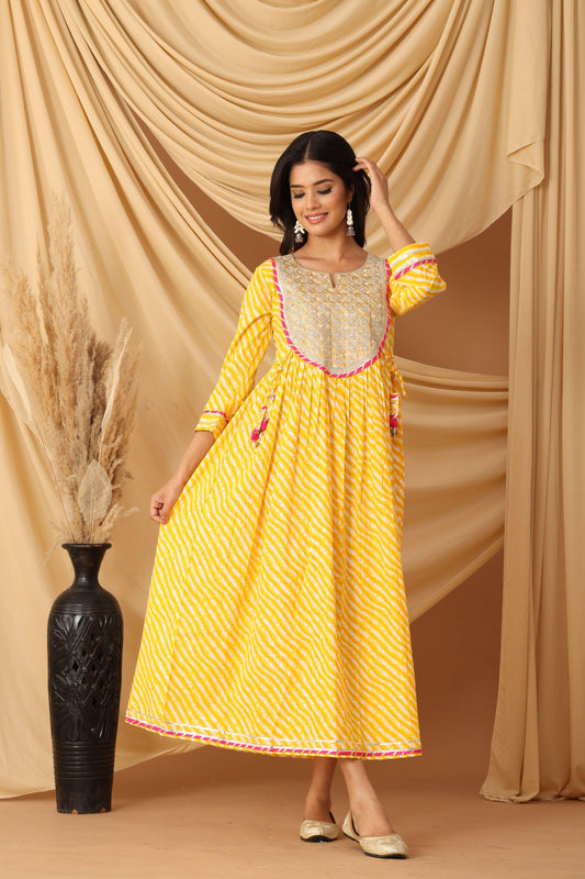 Pihu Sunshine Leheriya Anarkali Dress