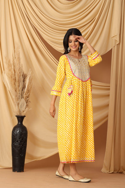 Pihu Sunshine Leheriya Anarkali Dress