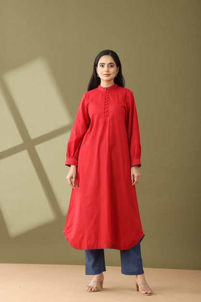 Utsaah Redstone Kurta Set