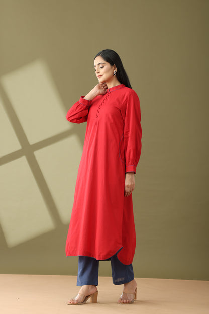 Utsaah Redstone Kurta Set