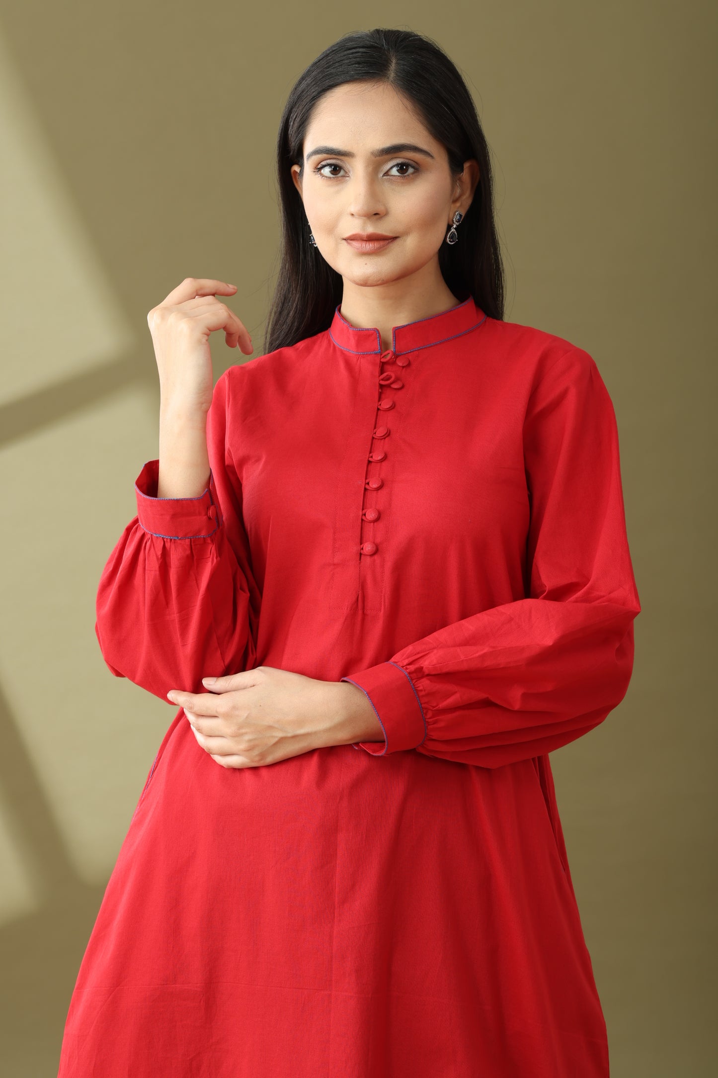 Utsaah Redstone Kurta Set