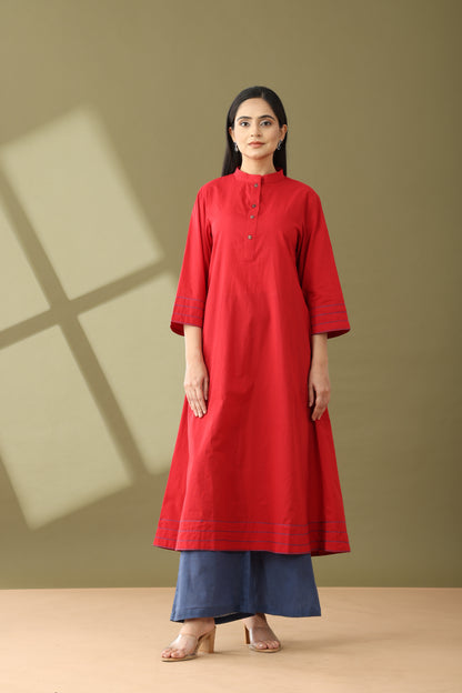 Utsaah Rumred Kurta Set