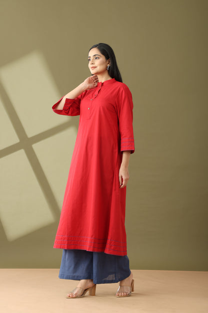 Utsaah Rumred Kurta Set