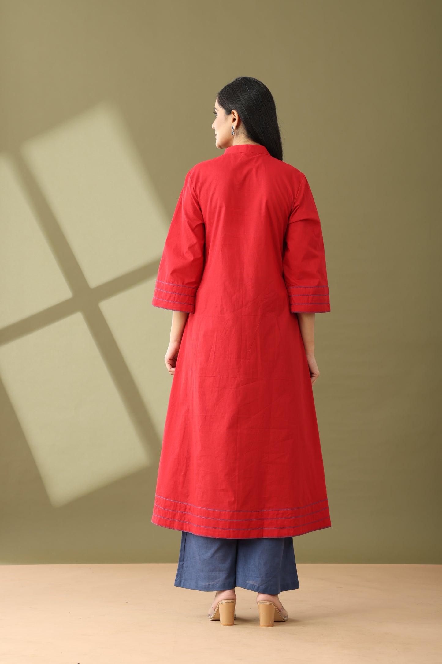 Utsaah Rumred Kurta Set