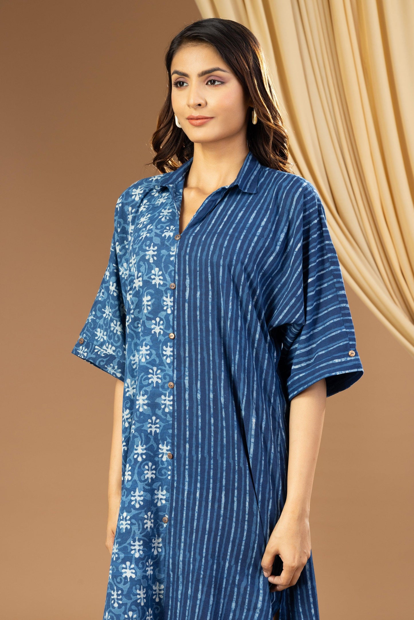 Umang Indigo Bagru Dress