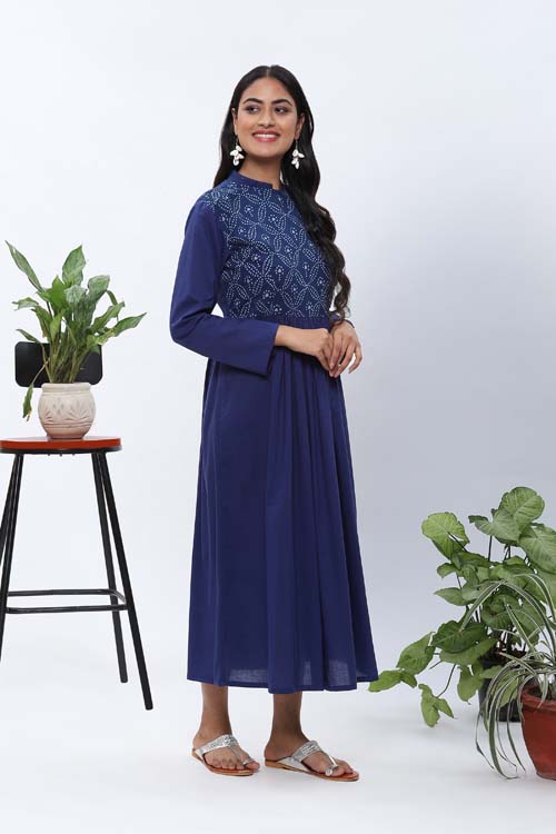 Maheshwari Pure Cotton Indigo Print Dress Material at Rs 1200 | Cotton Dress  Material in Indore | ID: 25243156648